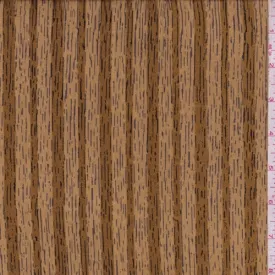 1 3/4 YD PC-Ochre Woodgrain Satin Stripe Silk Chiffon Fabric