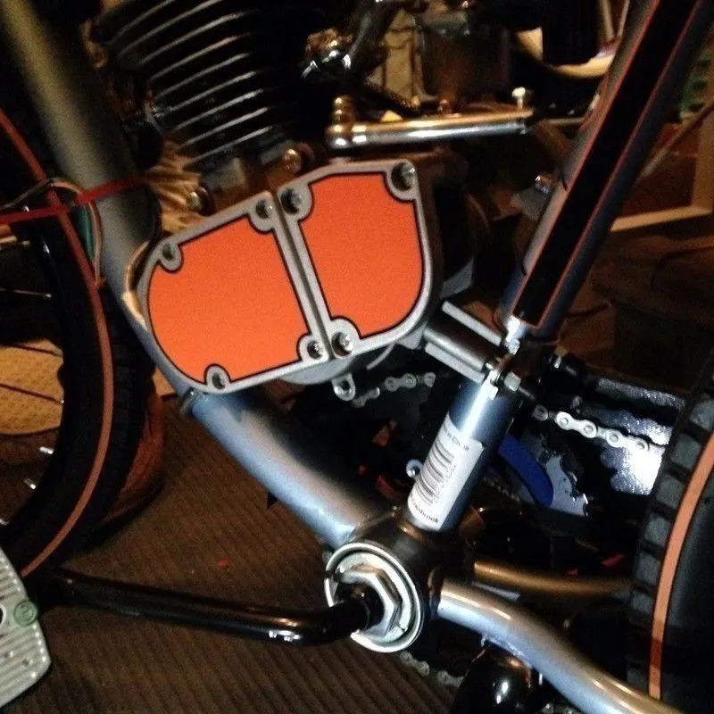 2 Stroke Motorized Bicycle Engine Cover Dress Up Decal Kit