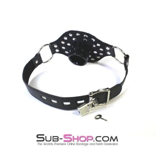 2536LT      Plug-her Locking Tube & Plug Open Mouth Gag - MEGA Deal