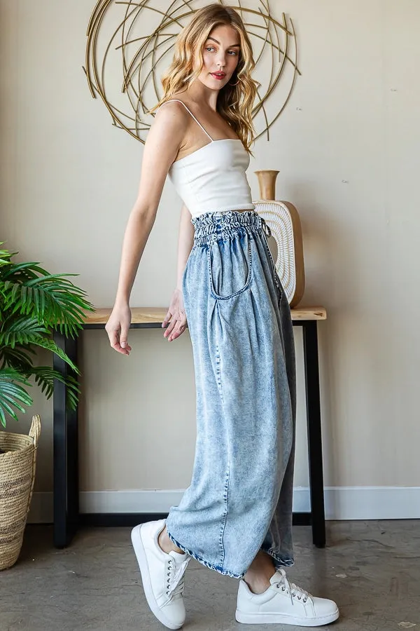Blair Washed Tencel Baggy Jogger Pants