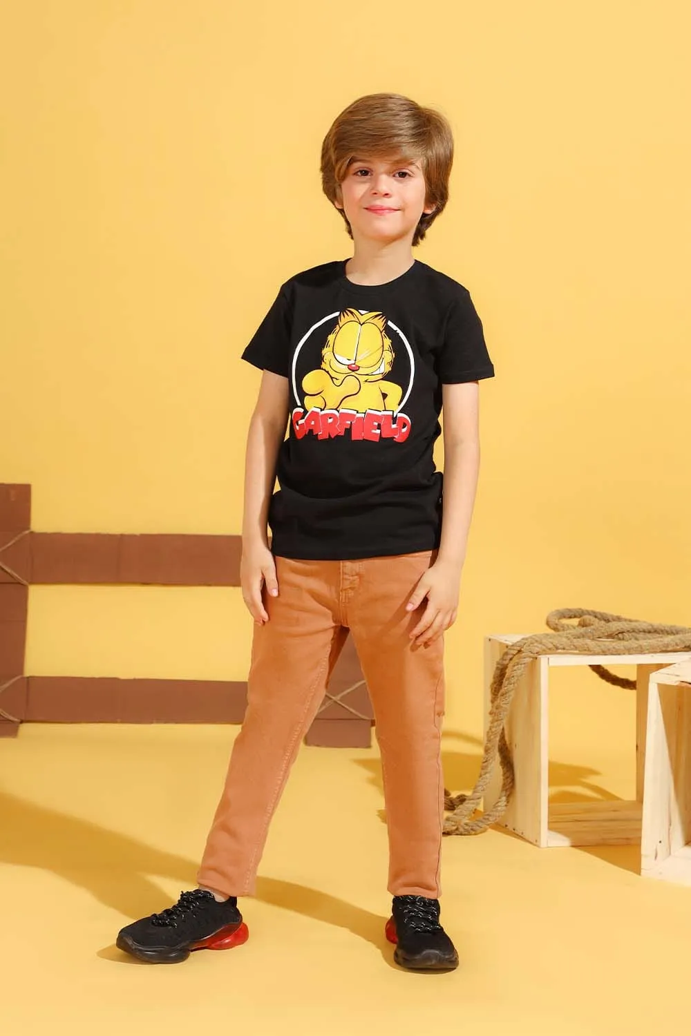 Boys Chino Pants - Brown