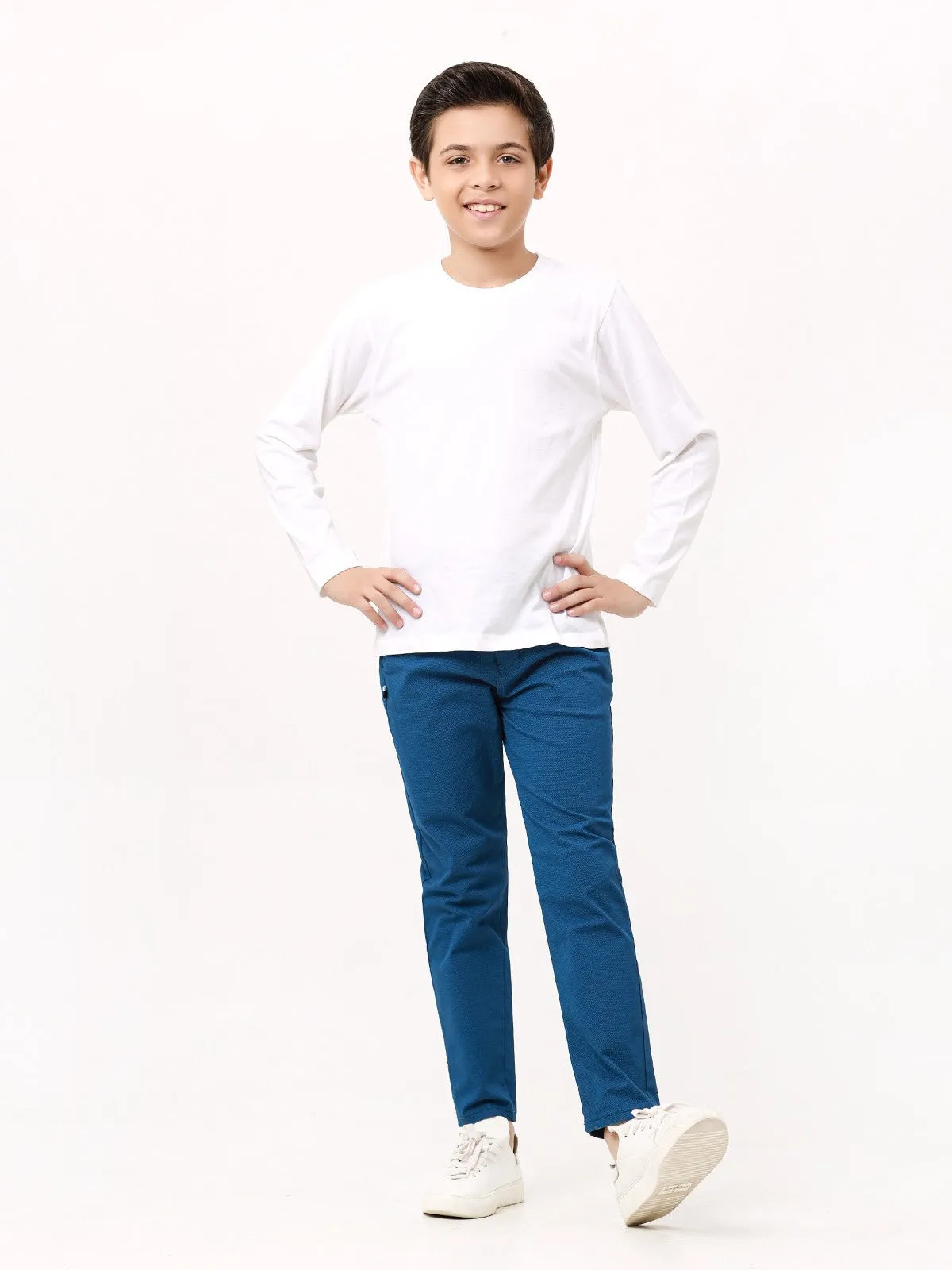 Boy's Royal Blue Chino Pant - EBBCP23-020