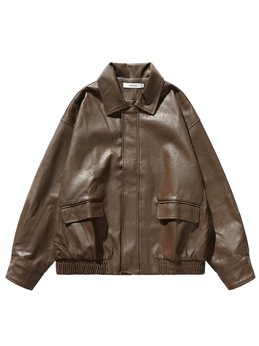 Boyue Leather Jacket Fall and Winter Fashion Street Motorcycle