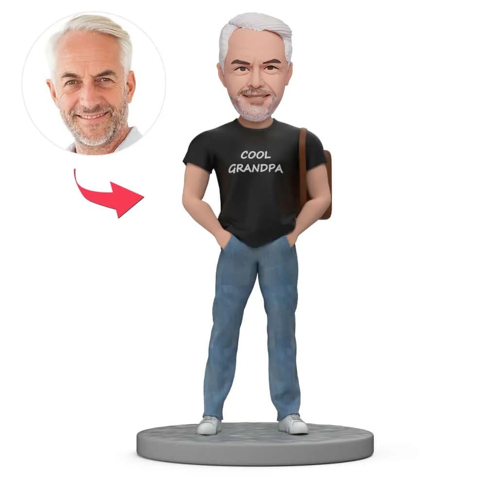 Cool Grandpa Father's Day Gift Custom Bobblehead