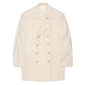 D'AVENZA "HUSSAR" Handmade Beige Wool Super 130's DB Coat EU 50 NEW US 40