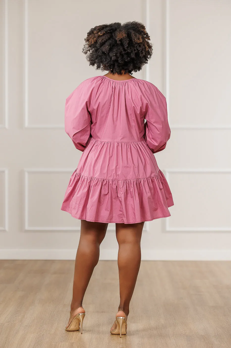 FINAL SALE - Bella Tiered Mini Dress - Deep Orchid