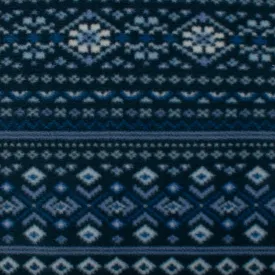 Fleece Bonded to Sherpa - Aztec - Blue