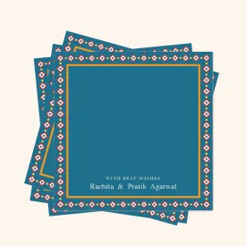 Gift Tags Set of 24 - Blue Patola