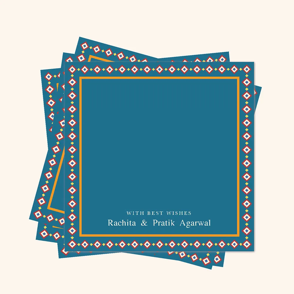 Gift Tags Set of 24 - Blue Patola