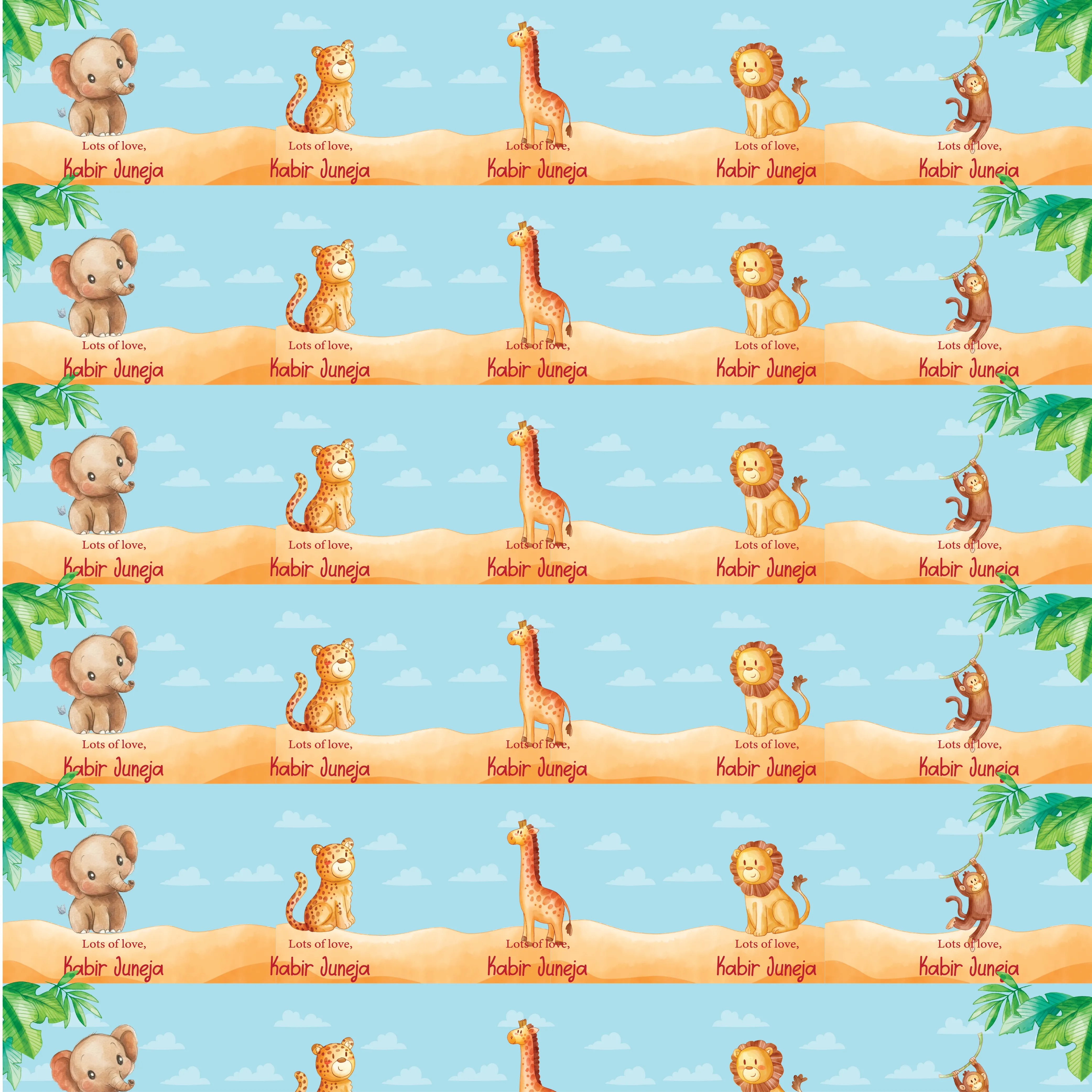 Gift Wrapping Paper  - Jungle Joy