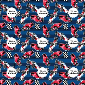 Gift Wrapping  Paper -Red Racer
