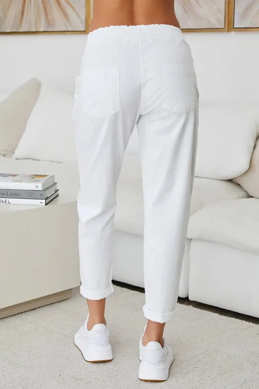Italian Drawstring Relaxed Chino Pant