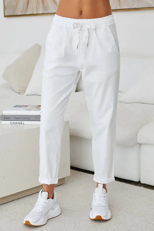 Italian Drawstring Relaxed Chino Pant