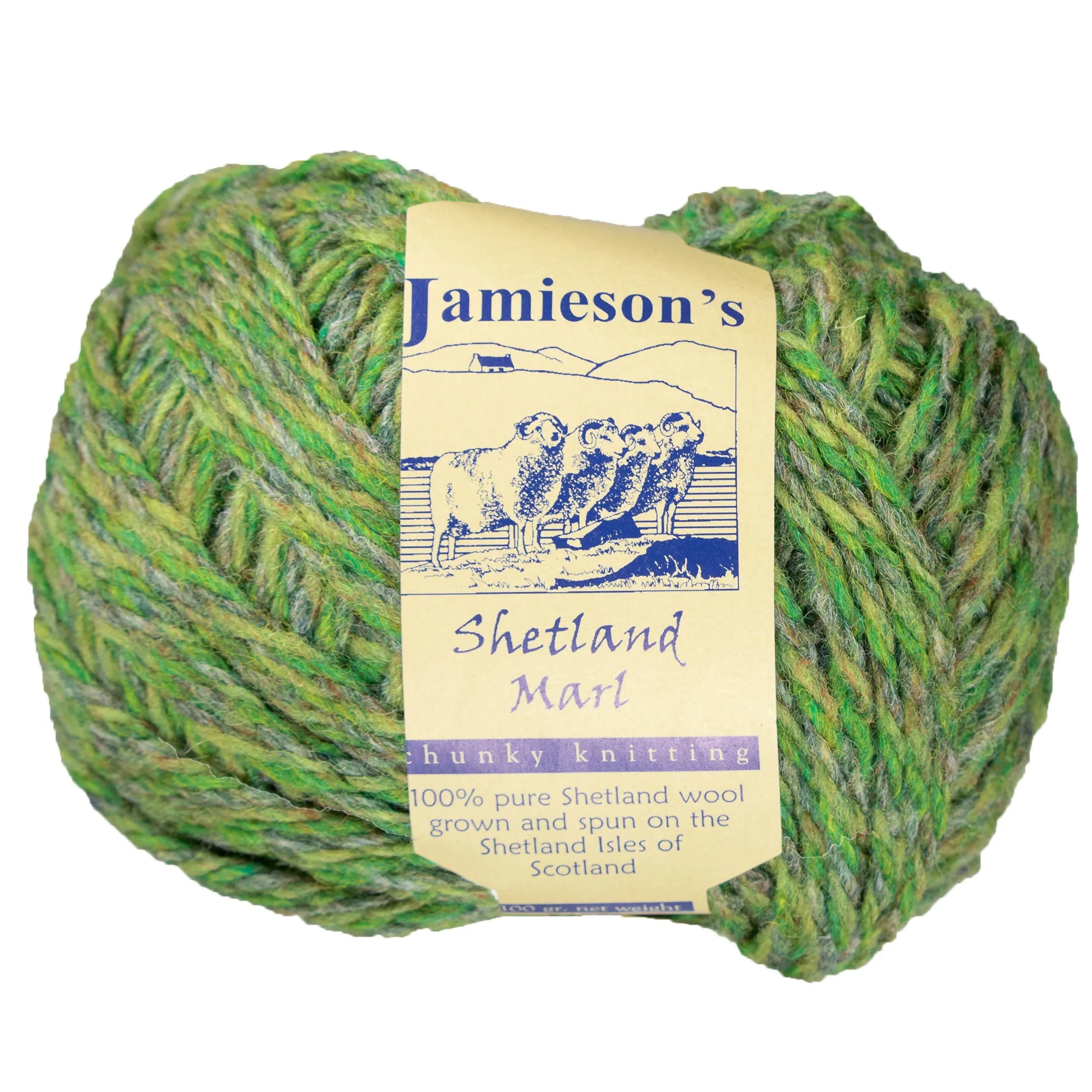 Jamieson's of Shetland Marl Chunky Yarn - 2109 Gooseberry
