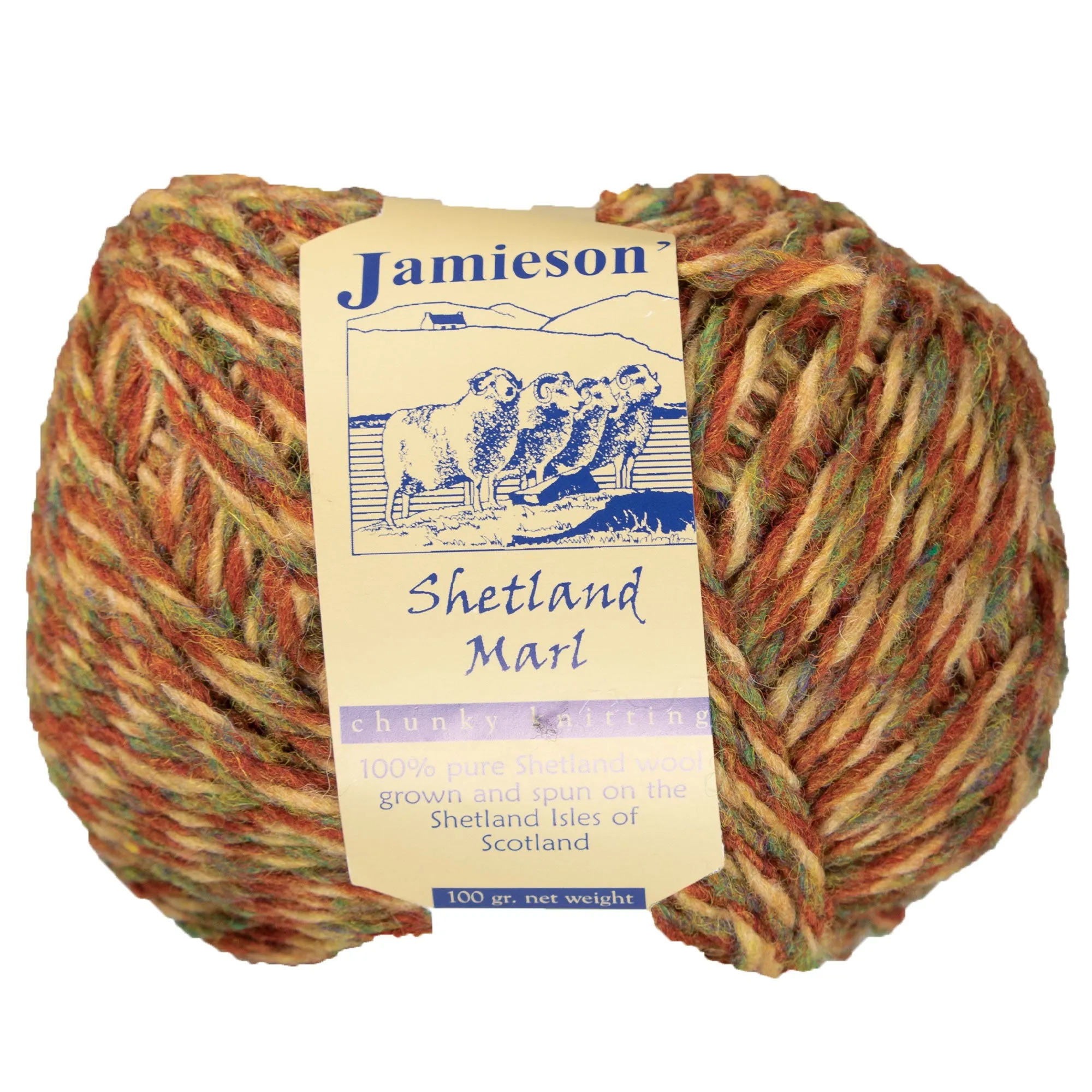 Jamieson's of Shetland Marl Chunky Yarn - 2110 Bamboo