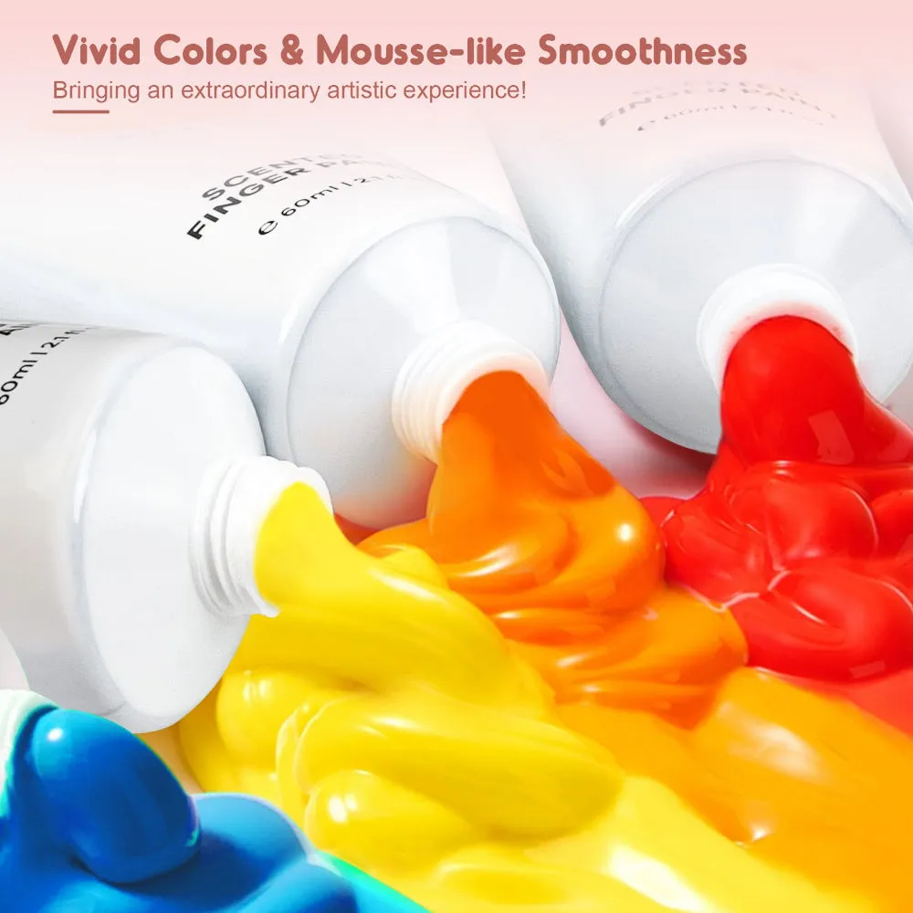 Jar Melo Scented Finger Paint-8 colors