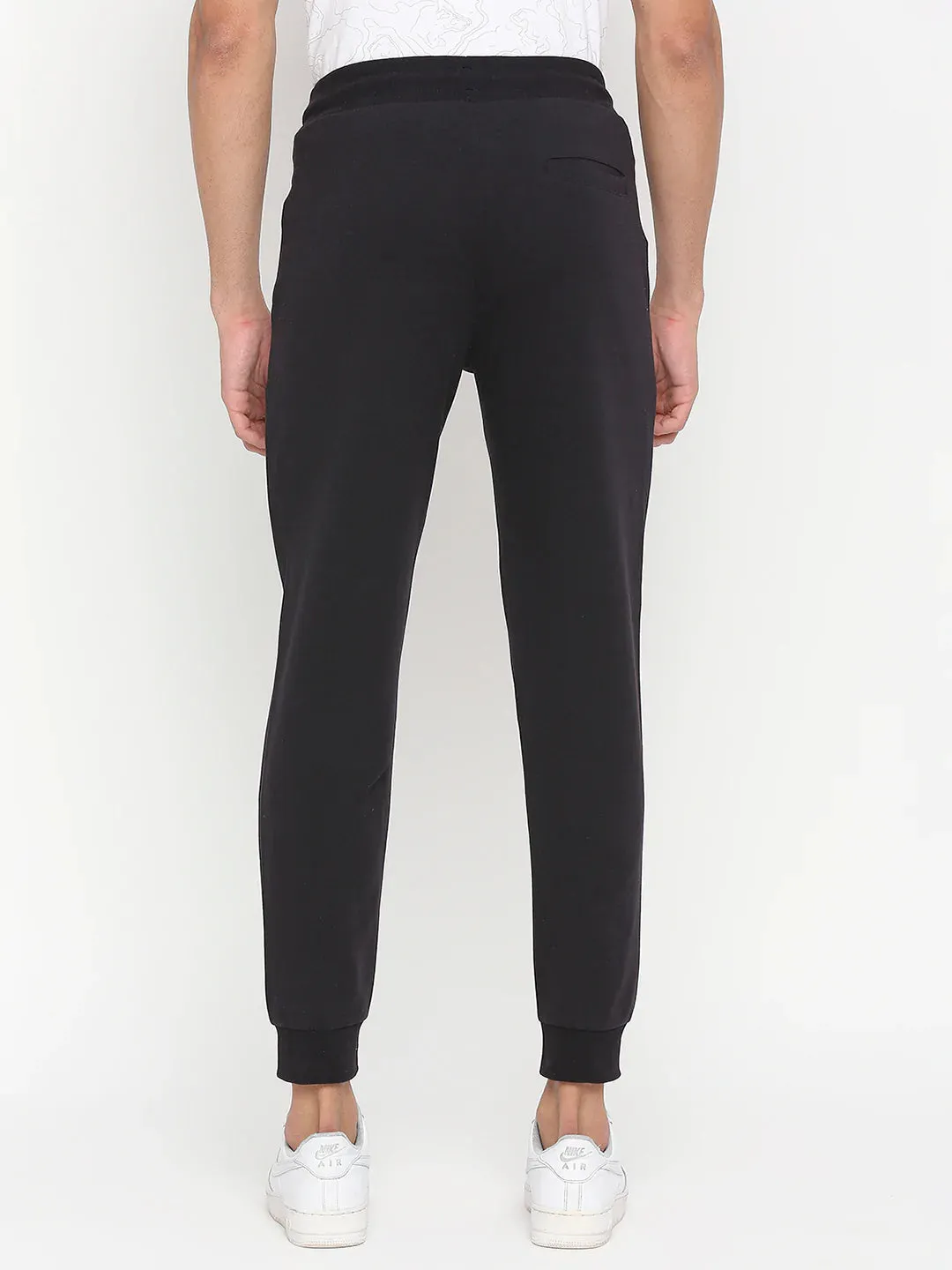 Men Premium Cotton Navy Trackpant-Underjeans By Spykar