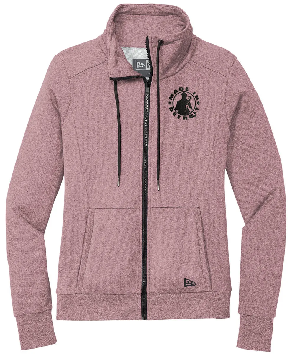 New Era MID Ladies Mauve Terry Full-Zip Cowl