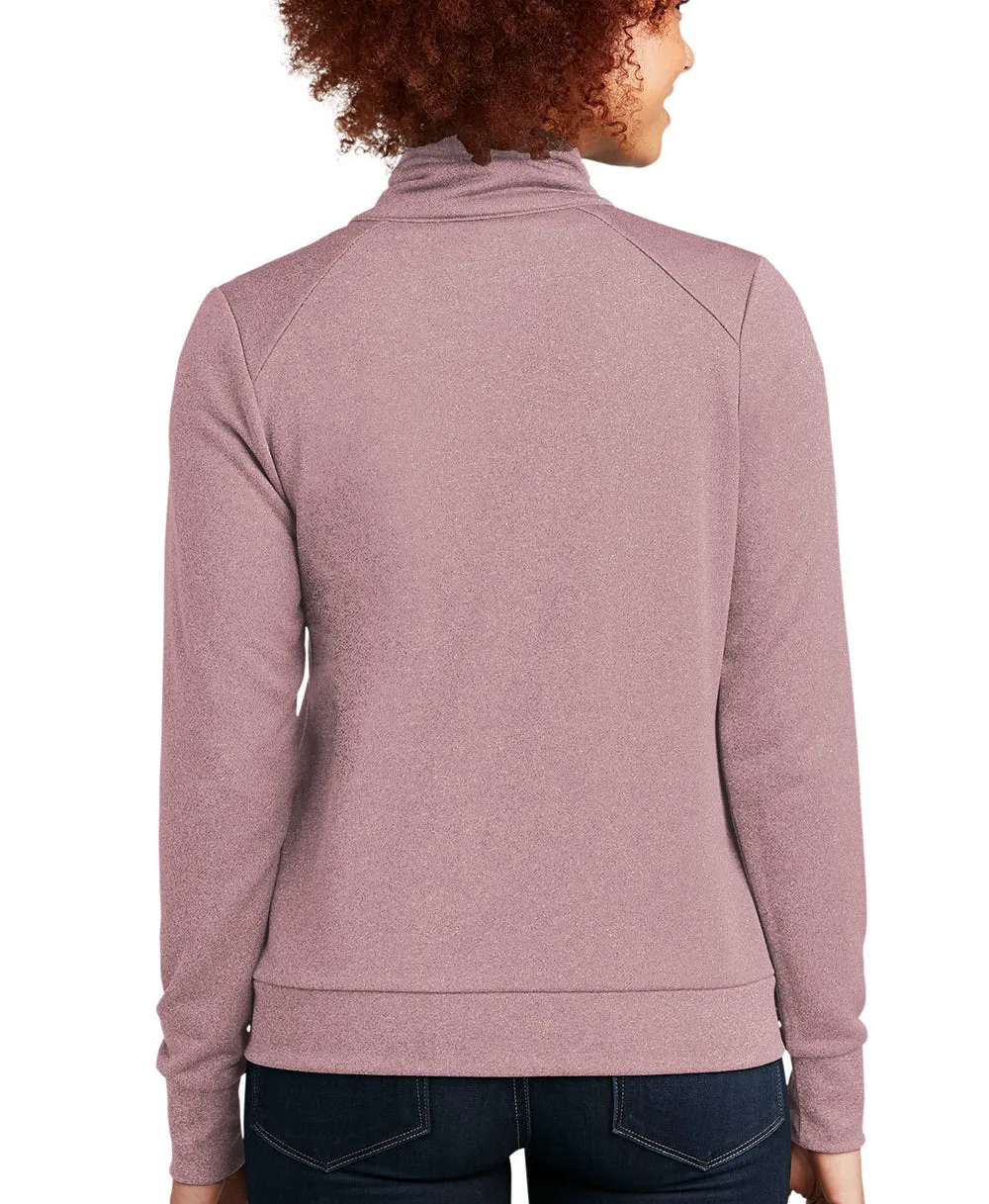 New Era MID Ladies Mauve Terry Full-Zip Cowl