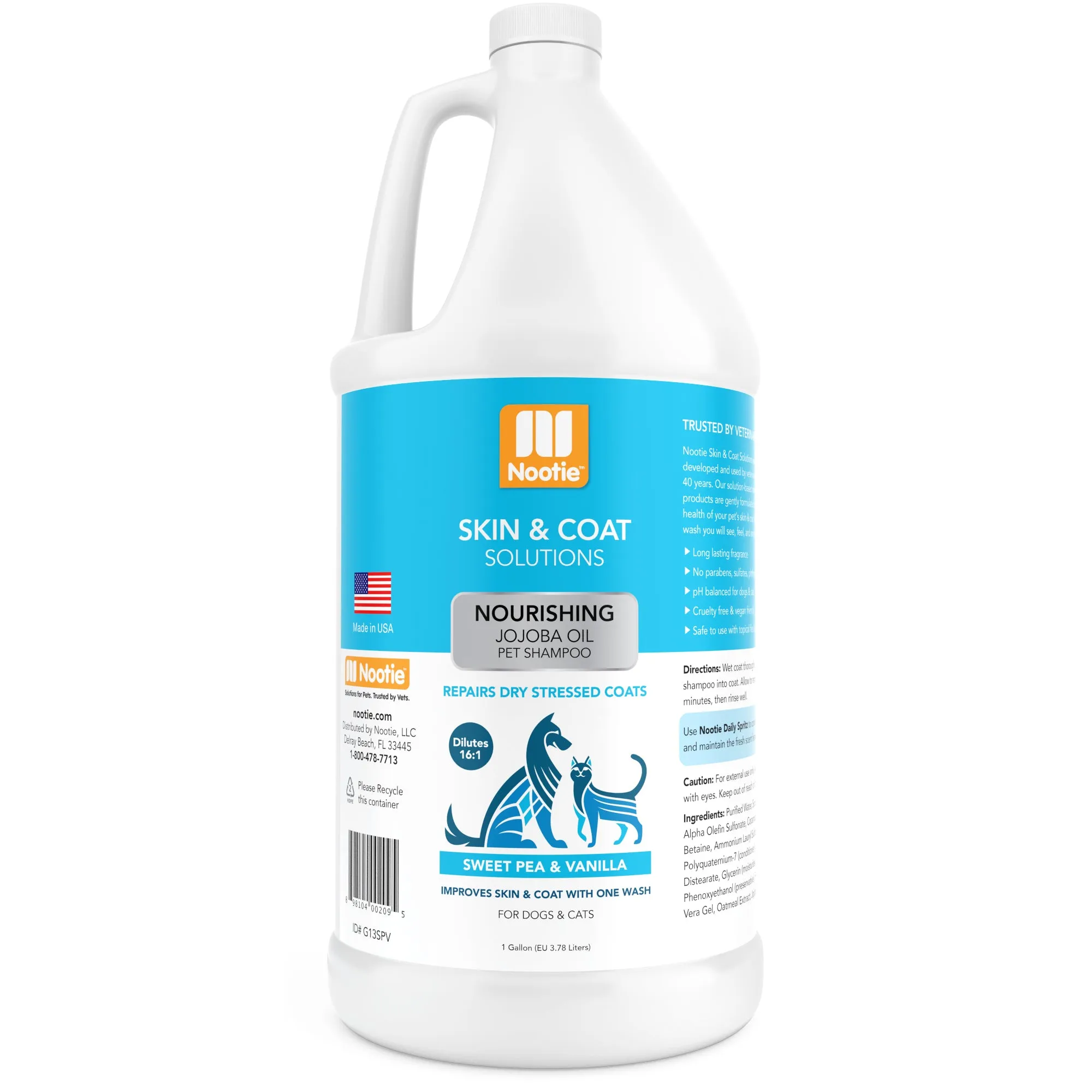 Nourishing Jojoba Oil Pet Shampoo | Sweet Pea & Vanilla