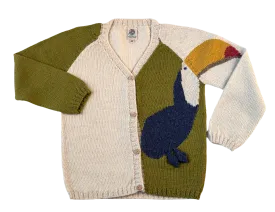 NW613 TIPPY TOE TOUCAN CARDIGAN