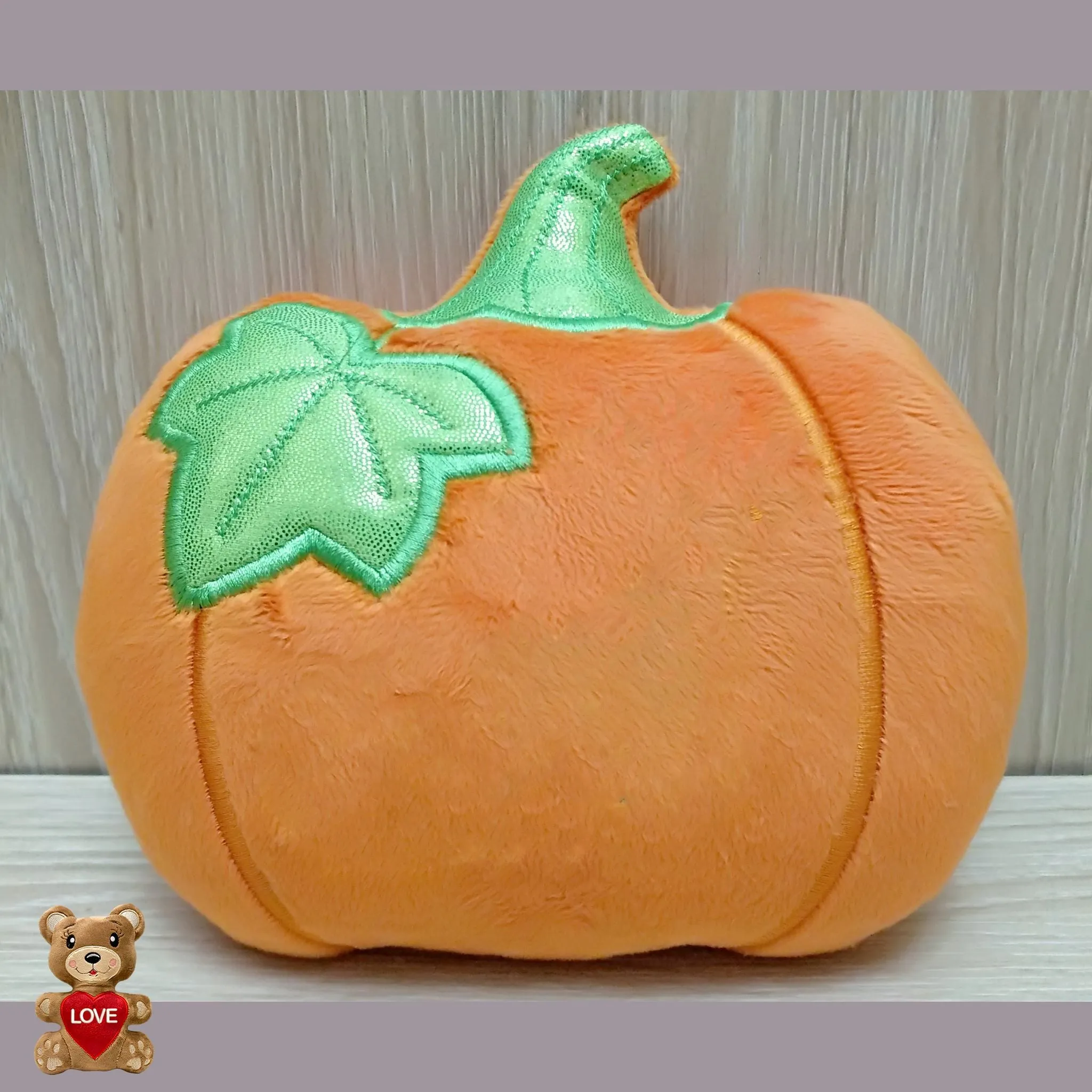 Personalised embroidery Plush Soft Toy Haloween Pumpkin - Custom Gifts For Children