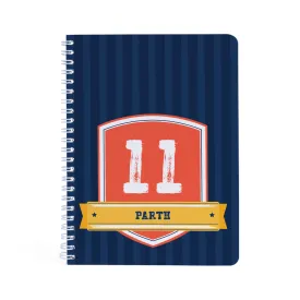 Personalised Spiral Notebook - Jersey Number