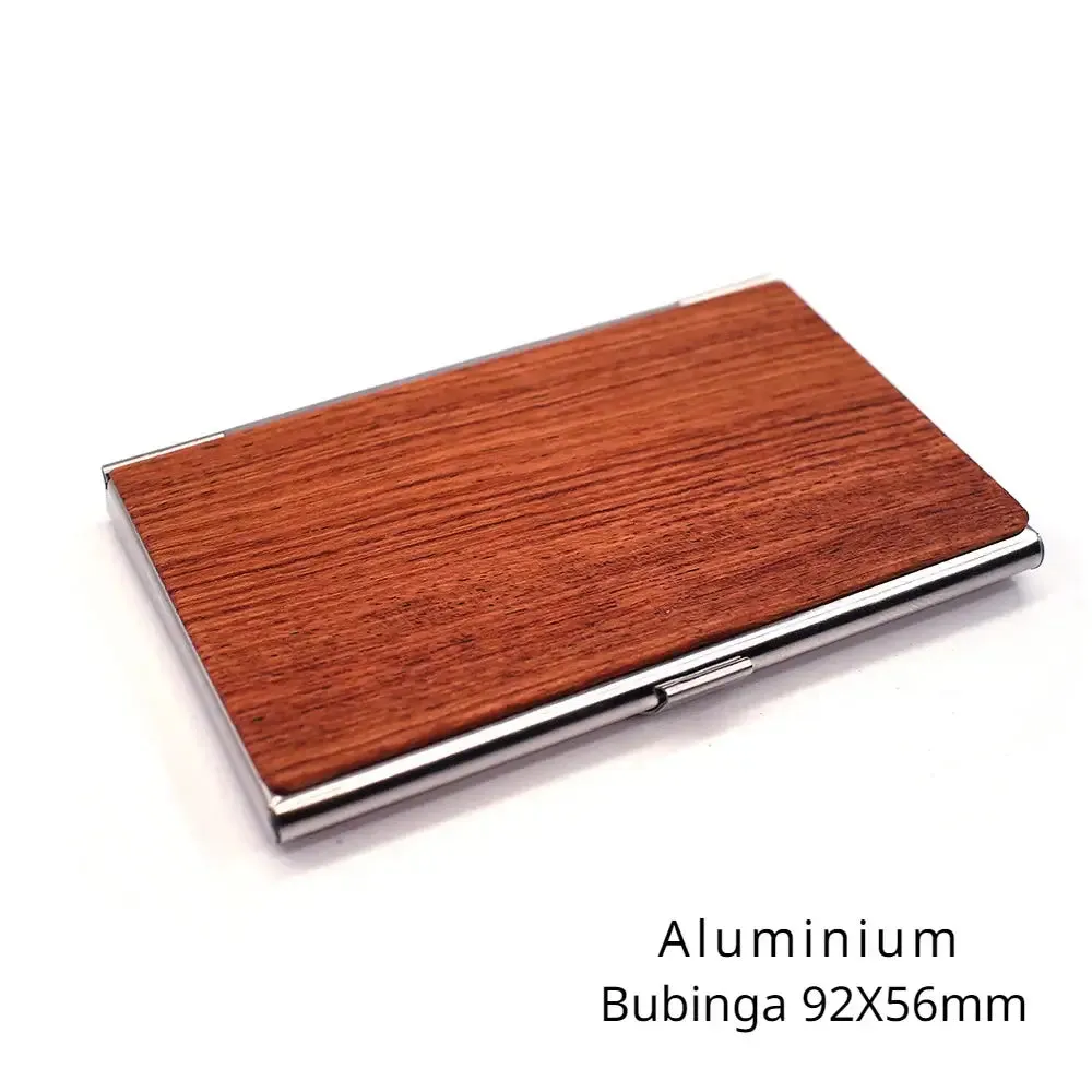 Personalized Laser Engraving Logo Wooden Metal Business Card Box