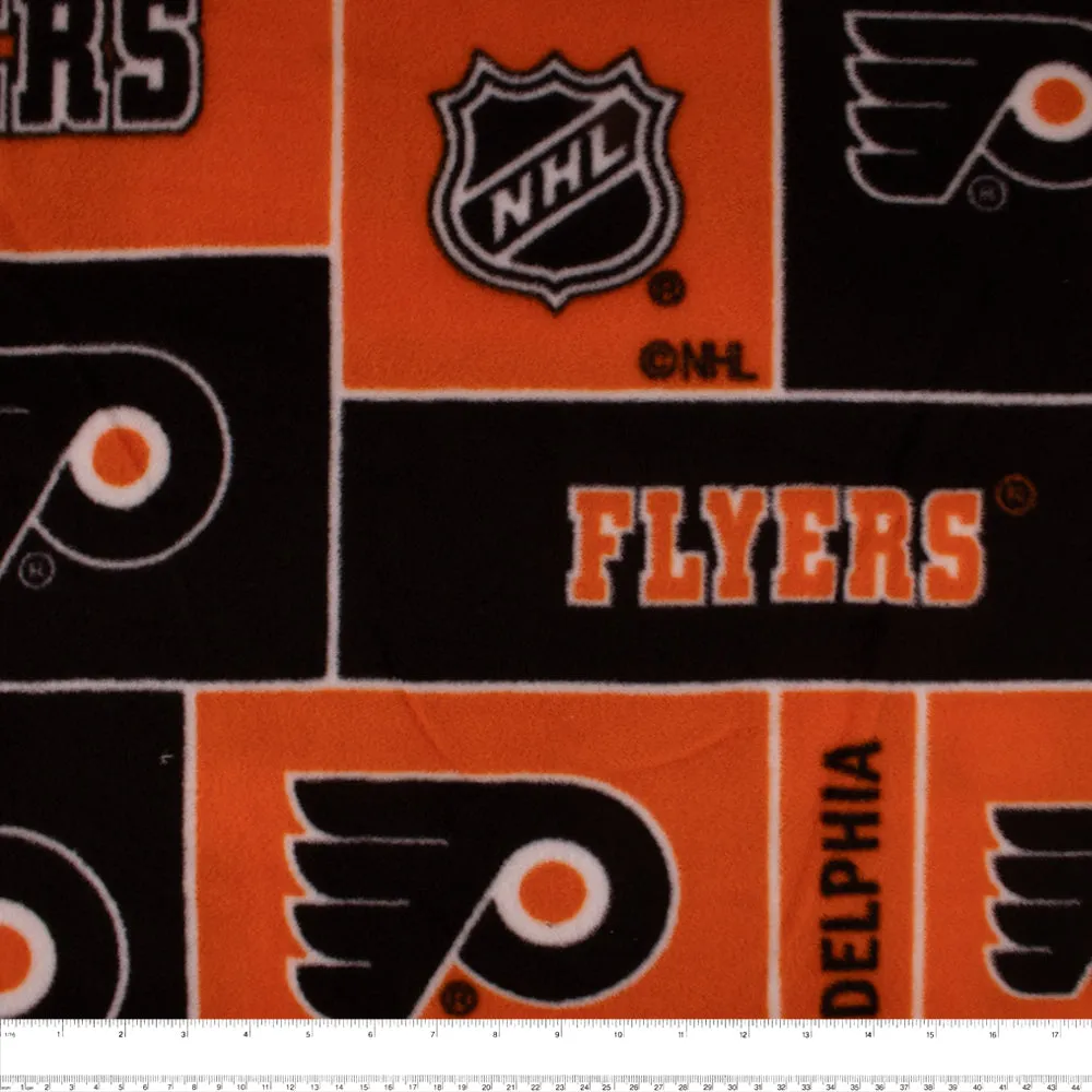Philadelphia Flyers - NHL Fleece Print - Squares