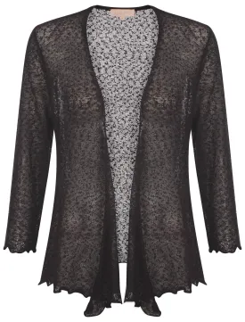 Plum Tree Chickweed black cardigan