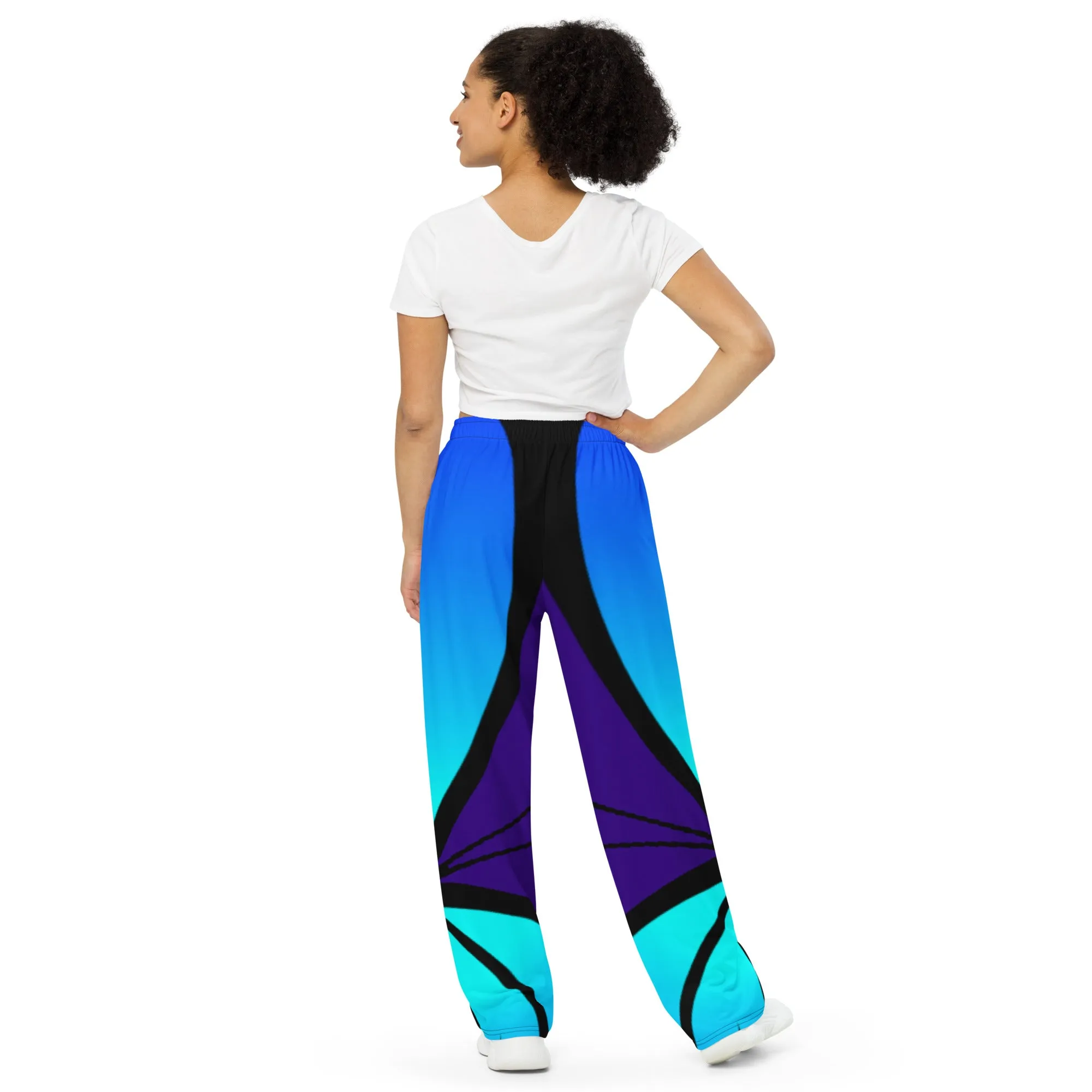 "Mystical Butterfly Bliss" Collection - Unisex Designer Wide Leg Pants