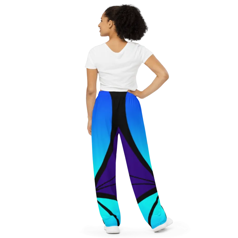 "Mystical Butterfly Bliss" Collection - Unisex Designer Wide Leg Pants