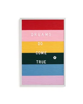 Rainbow Felt Letter Board