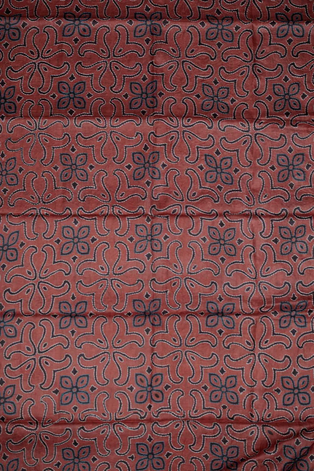 Shade of Red Kantha Silk Blouse
