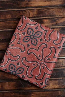 Shade of Red Kantha Silk Blouse