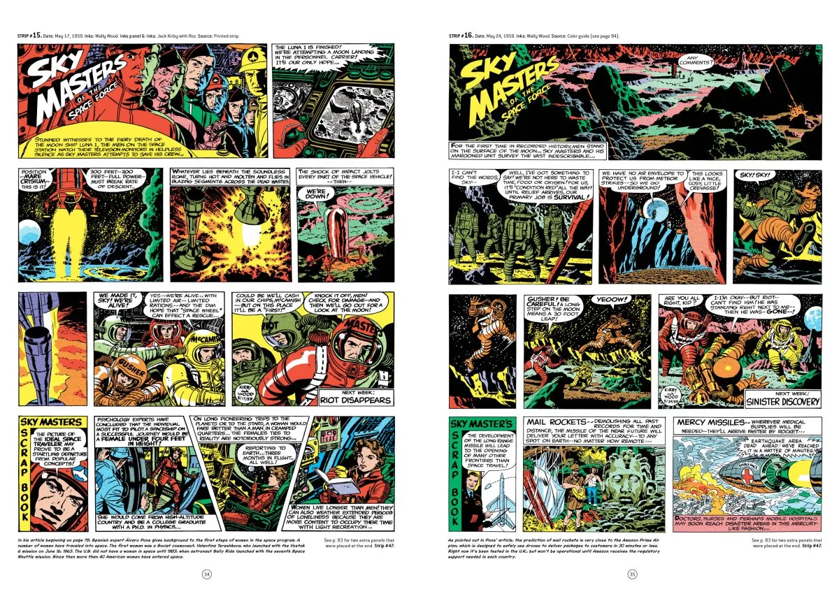 Sky Masters Of The Space Force By Jack Kirby & Wallace Wood - The Complete Sunday Strips In Color HC (XL Book)