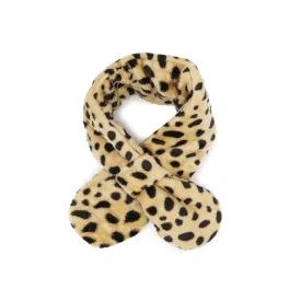 Toddler Winter Fashion Scarf Kids Warm Fluffy Thick Fleece Baby Neck Warmer | Cheetah