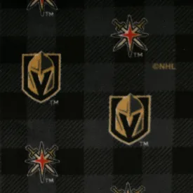Vegas Golden Knights - NHL Fleece Print - Buffalo plaid - Black