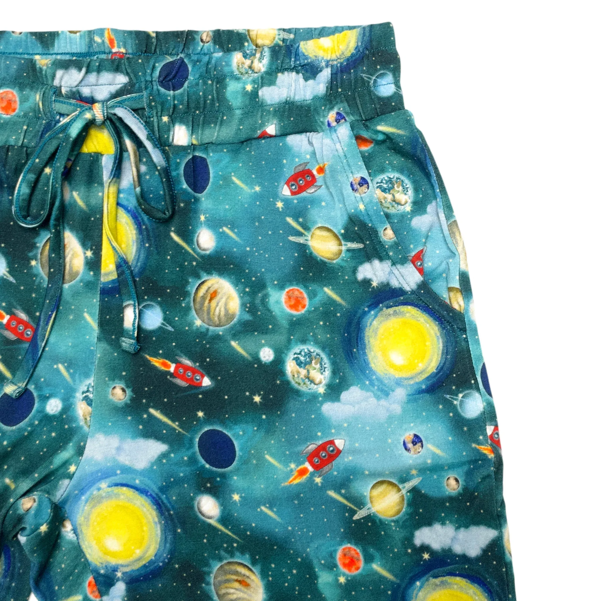 Vroom to the Planets Women's Jogger Style PJ Pants