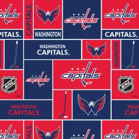 Washington Capitals - NHL Fleece Print - Patchwork
