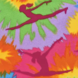 Winterfleece Prints Children - Gymnastics Multi Fleece Yardage